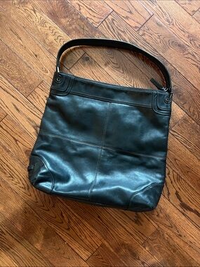 Eileen Fisher Black Leather Shoulder Bag